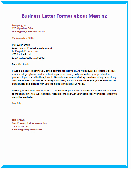 Business Letter format Template Luxury 6 Samples Of Business Letter format to Write A Perfect Letter