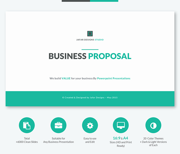 Business Proposal format Template Best Of Business Proposal Powerpoint Template On Behance