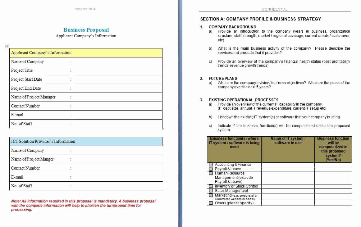 Business Proposal format Template Fresh Business Proposal Template Excel Xlts