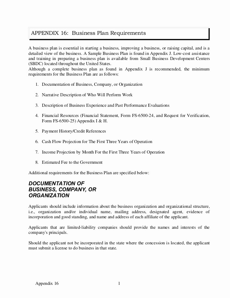 Business Proposal format Template Inspirational Appendix 16 Sample Business Plan