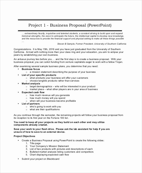 Business Proposal format Template Luxury Project Proposal Sample 12 Documents In Pdf Word