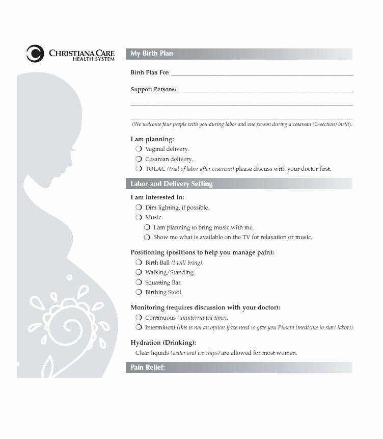 C Section Birth Plan Template Beautiful Europahaber