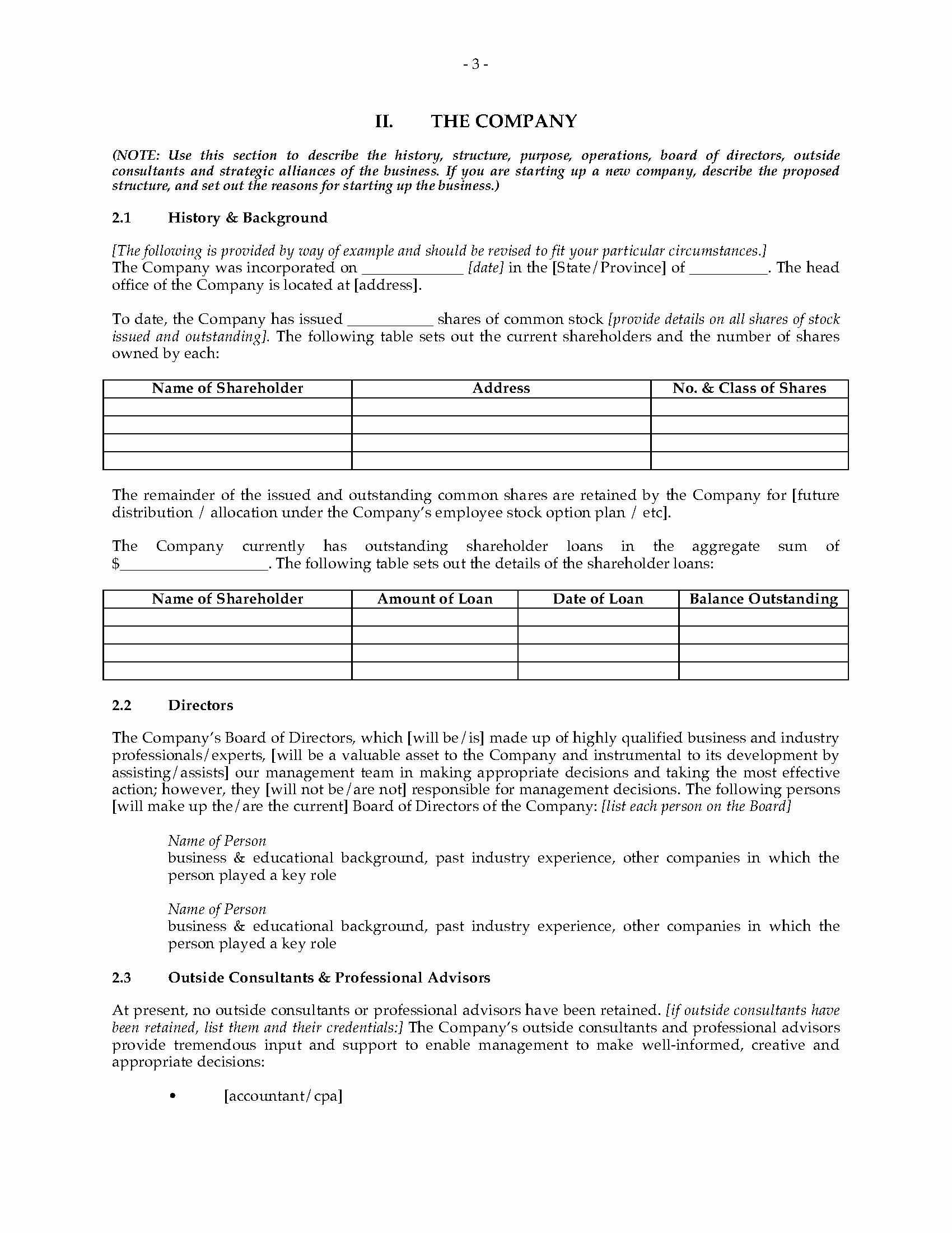 Campground Business Plan Template Awesome Campground Business Plan