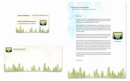 Campground Business Plan Template Inspirational Nature Camping &amp; Hiking Newsletter Template Design