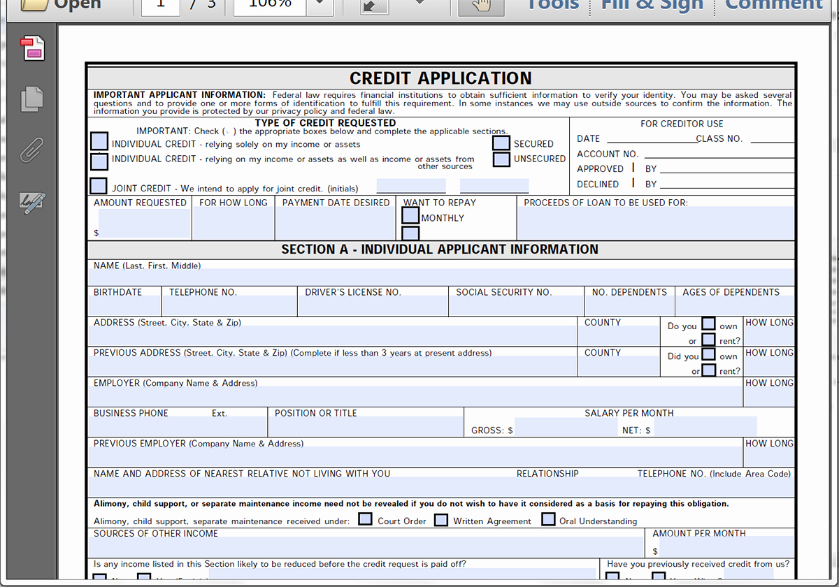 Car Loan Application form Template Elegant Collect Credit Applications Line with formstack