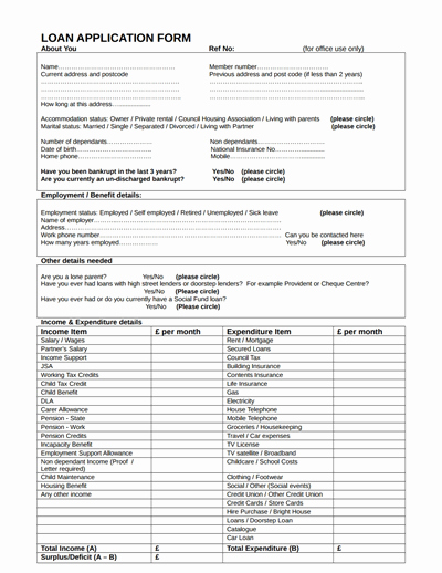 Car Loan Application form Template Inspirational Loan Application form Free Download Create Edit Fill