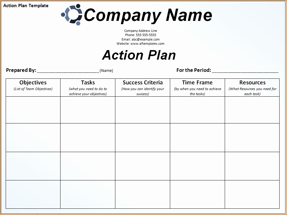 Career Action Plan Template Best Of 6 Sample Action Plan Template