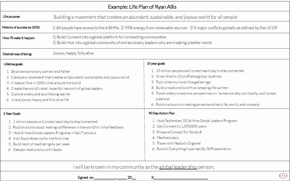 Career Action Plan Template Best Of Career Plan Examples 90 Day 1 Year 10 Year and