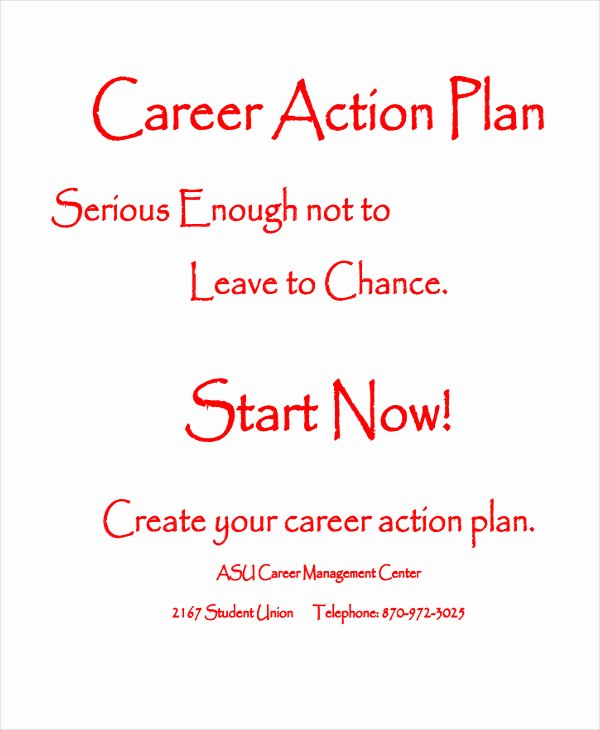 Career Action Plan Template Lovely Student Action Plan Template 9 Free Word Pdf format