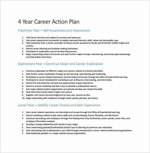 Career Action Plan Template Luxury 13 Career Action Plan Templates Doc Pdf Excel