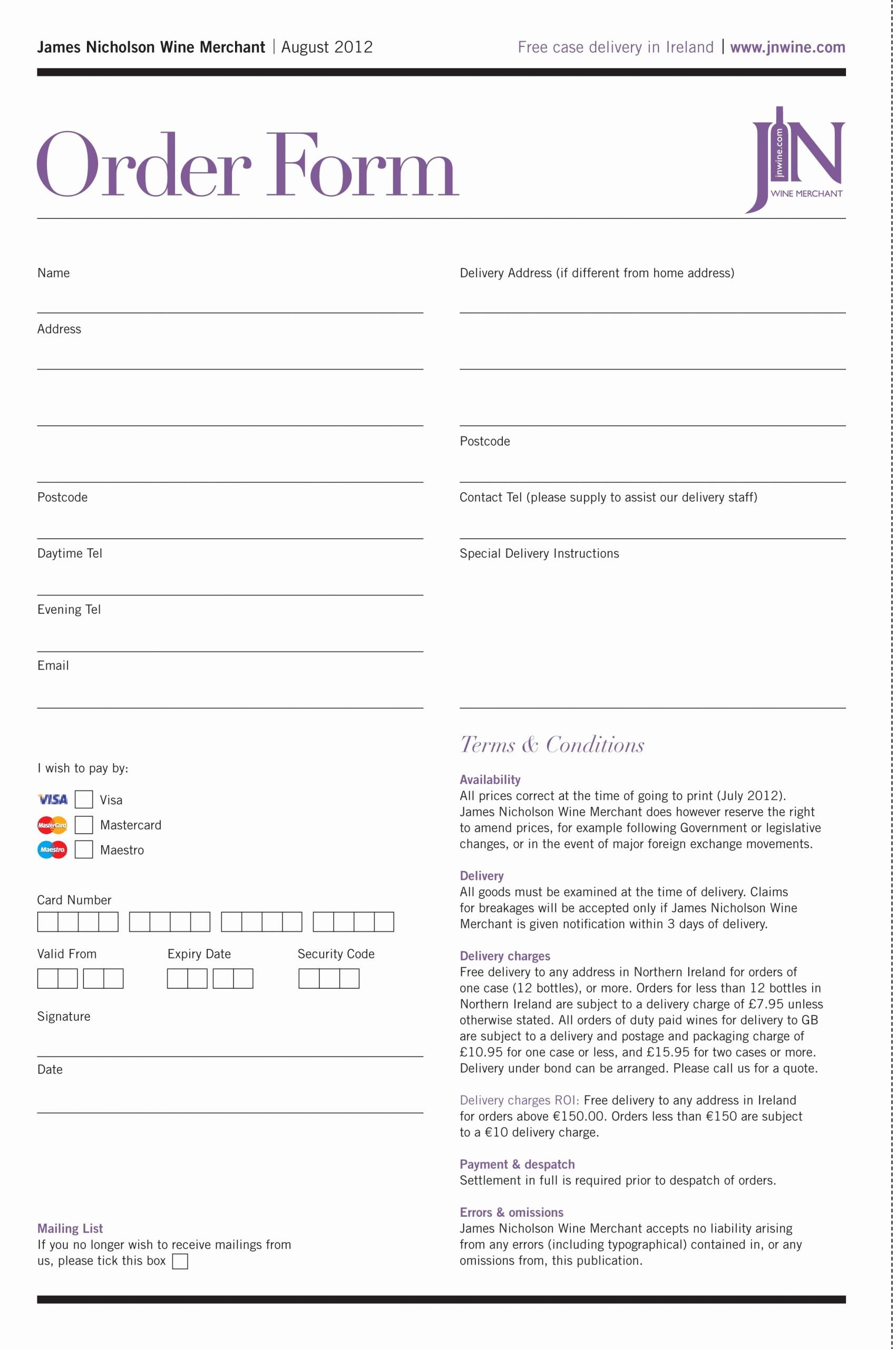 Catering order form Template Free Beautiful Really Like This order form