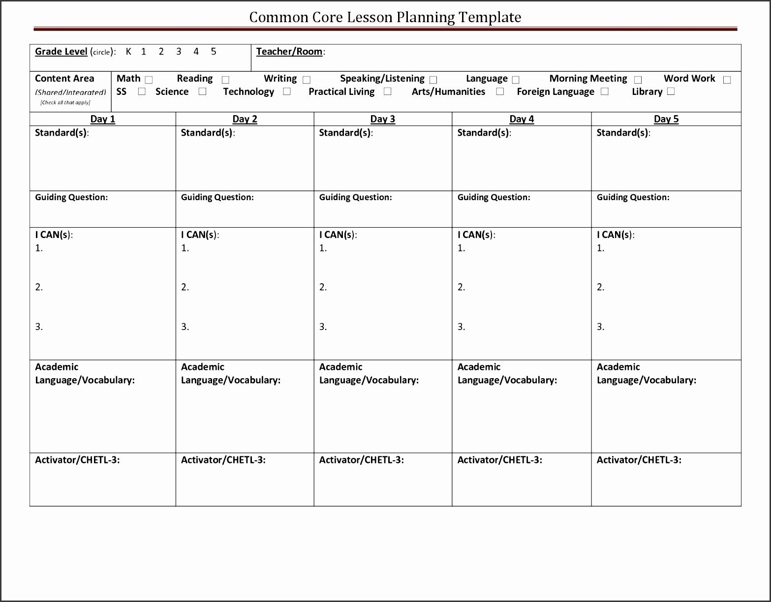 Ccss Lesson Plan Template Beautiful 10 Mon Core Lesson Plan Template Doc Sampletemplatess