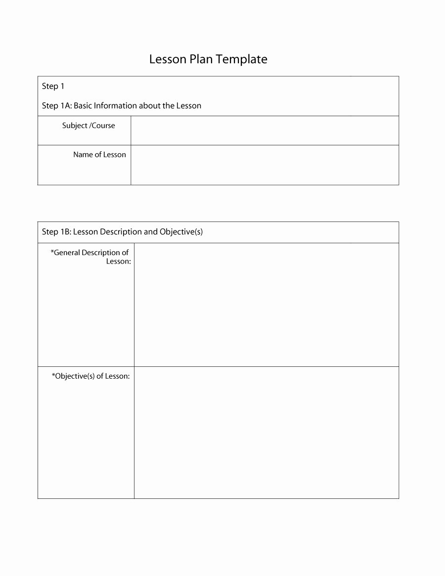 Ccss Lesson Plan Template Fresh 44 Free Lesson Plan Templates [ Mon Core Preschool Weekly]