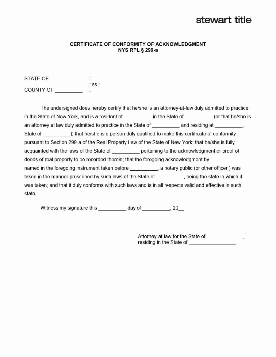 Certificate Of Conformity Template Unique 40 Free Certificate Of Conformance Templates &amp; forms