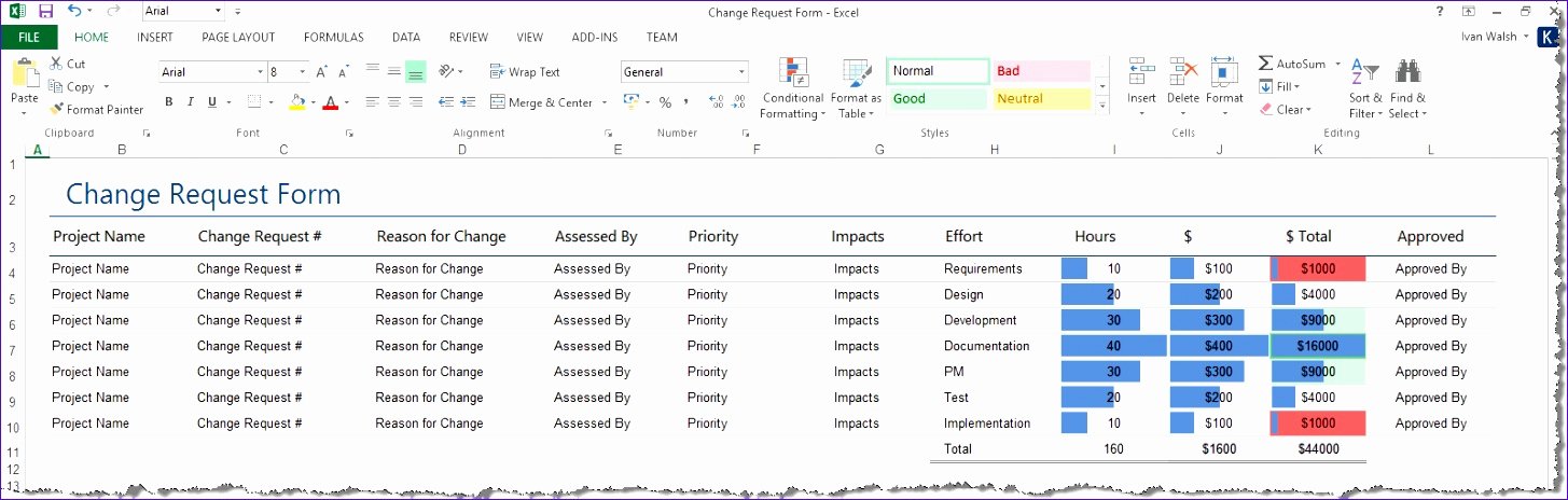 Change Management Plan Template Excel Awesome 10 Change Control Template Excel Exceltemplates