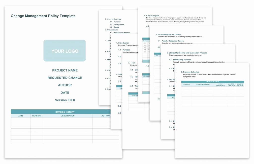 Change Management Plan Template Excel Awesome Simple Change Management Plan Example organizational