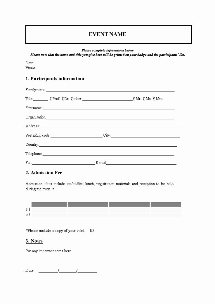 Cheerleading Registration form Template Lovely event Registration form Template are You organizing An