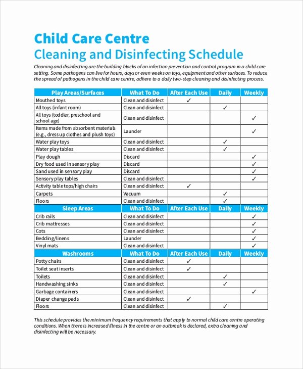 Child Care Schedule Template Unique Sample Schedule 47 Examples In Pdf Word Excel