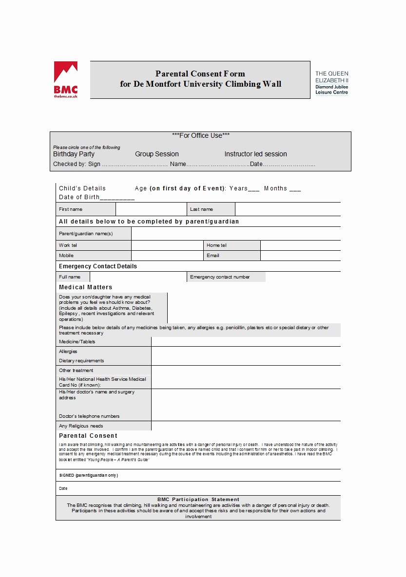 Child Travel Consent form Template Luxury 50 Printable Parental Consent form &amp; Templates Template Lab