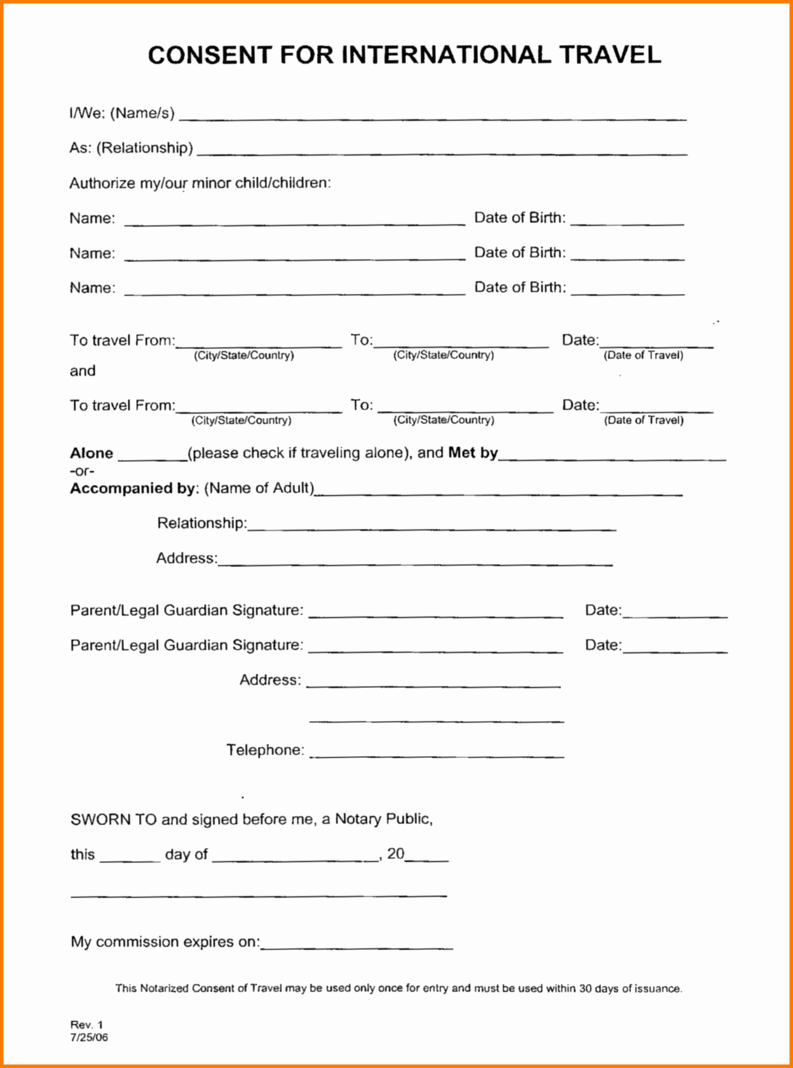 Child Travel Consent form Template New How to Write A Consent Letter