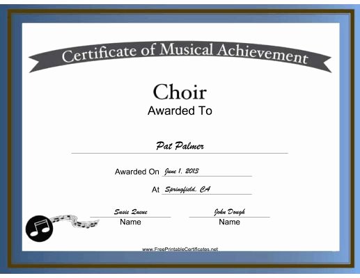 Choir Lesson Plan Template Luxury Free Printable Choir Certificates