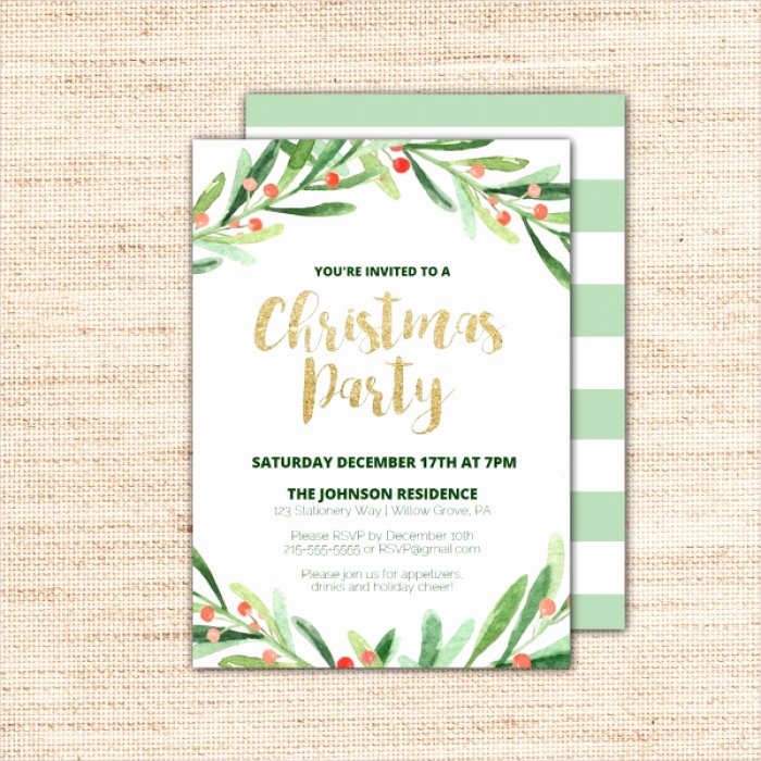 Christmas Party Invite Template Word Beautiful Awesome Printable Christmas Invitation Templates Gallery