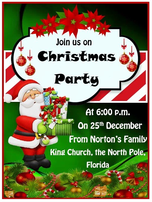 Christmas Party Invite Template Word Inspirational 15 Free Christmas Party Invitation Templates Ms Fice