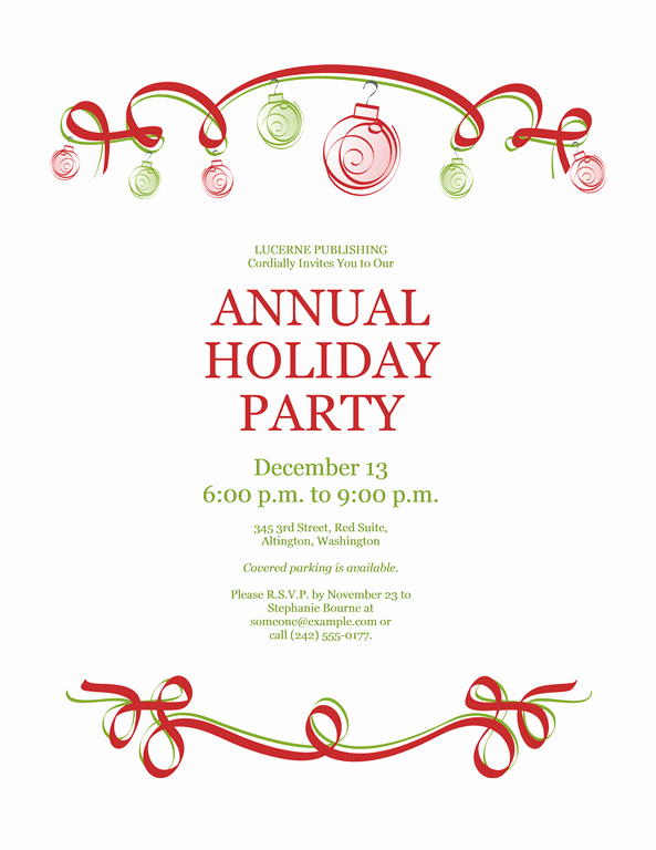 Christmas Party Invite Template Word Inspirational Download Free Printable Invitations Of Holiday Party