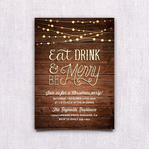 Christmas Party Invite Template Word Inspirational Items Similar to Printable Christmas Party Invitation
