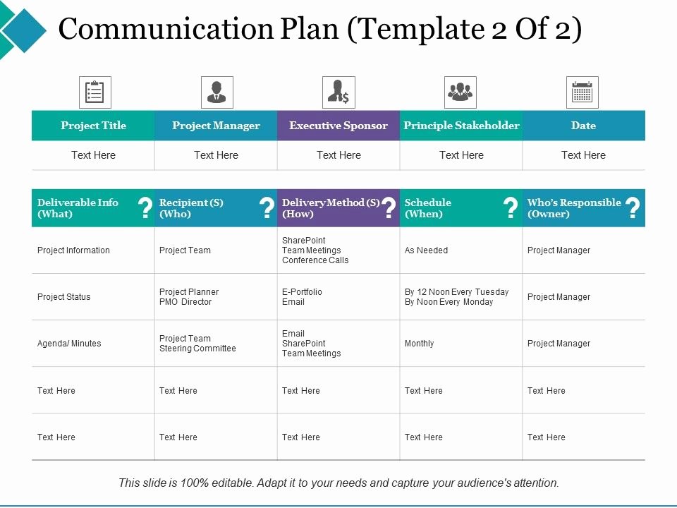 Church Communication Plan Template Unique Munication Plan Principle Stakeholder Project Manager