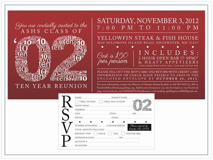 Class Reunion Invitation Template Best Of High School Reunion Invitation Wording