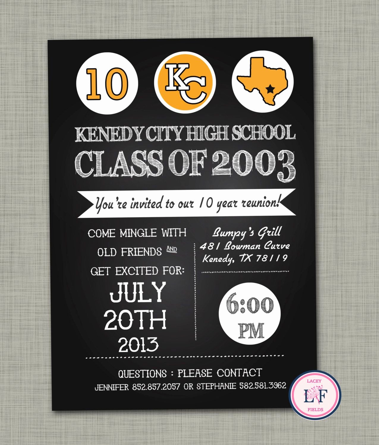 Class Reunion Invitation Template Elegant High School Reunion Invitation Printable Family by