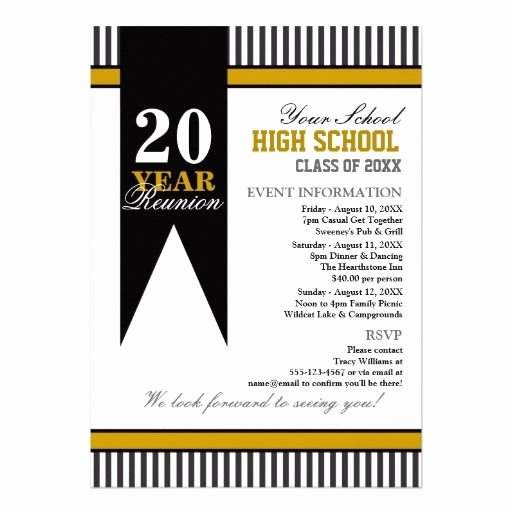 Class Reunion Invitation Template Fresh High School Class Reunion Card