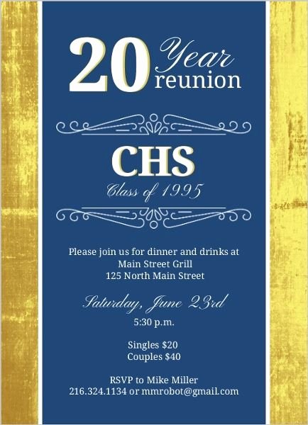 Class Reunion Invitation Template Inspirational Class Reunion Invitation Ideas