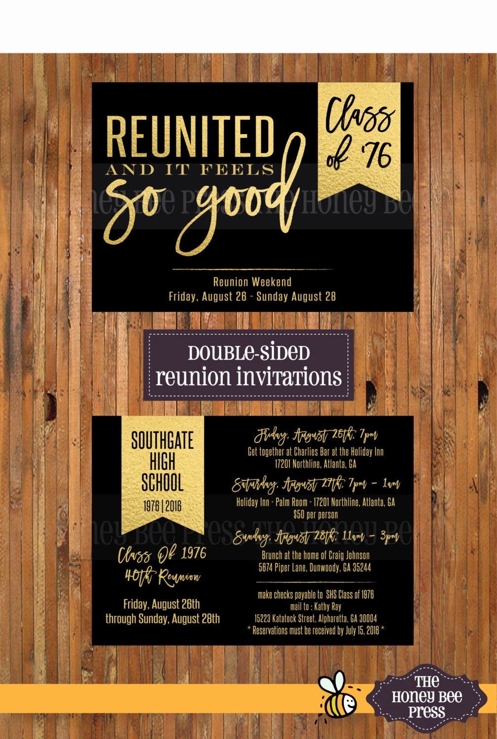 Class Reunion Invitation Template Inspirational Reunited and It Feels so Good High School Reunion Invitations