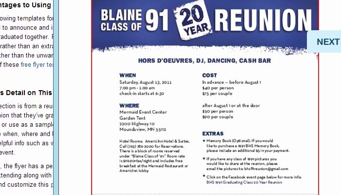 Class Reunion Invitation Template Unique 5 High School Reunion Flyer Templates