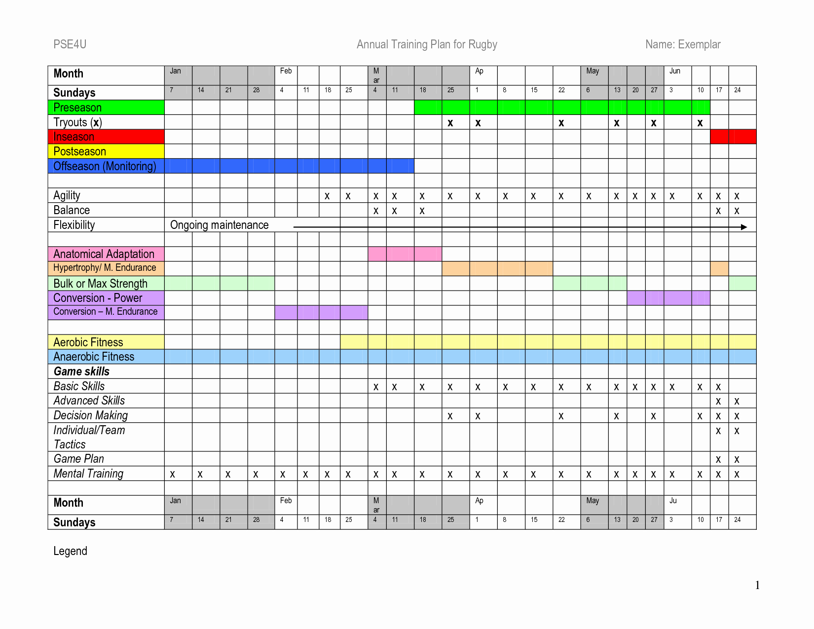 Class Schedule Template Excel Awesome Annual Training Plan Template Excel – Printable Schedule