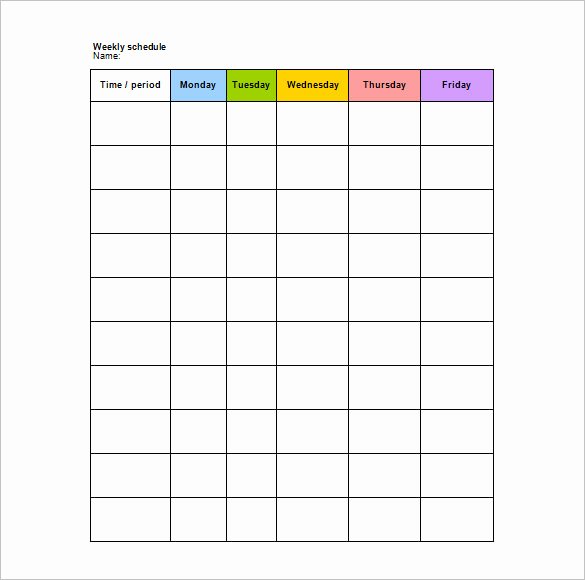 Class Schedule Template Excel Inspirational School Scheduling Templates – Emmamcintyrephotography