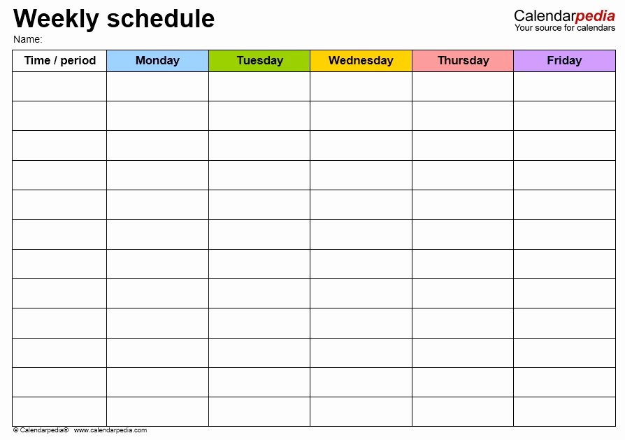 Class Schedule Template Online Beautiful 11 Free Sample Class Schedule Templates Printable Samples