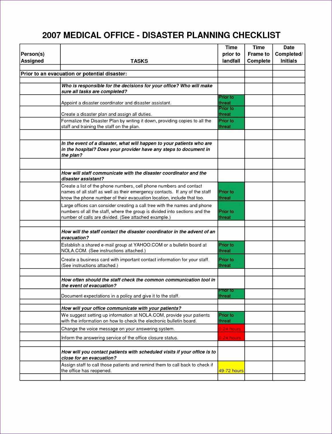 Cleaning Schedule Template Excel New 6 Server Checklist Template Excel Exceltemplates