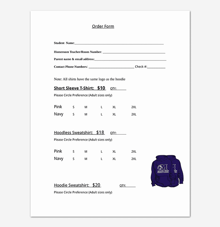 Clothing order form Template Excel Beautiful T Shirt order form Template 17 Word Excel Pdf