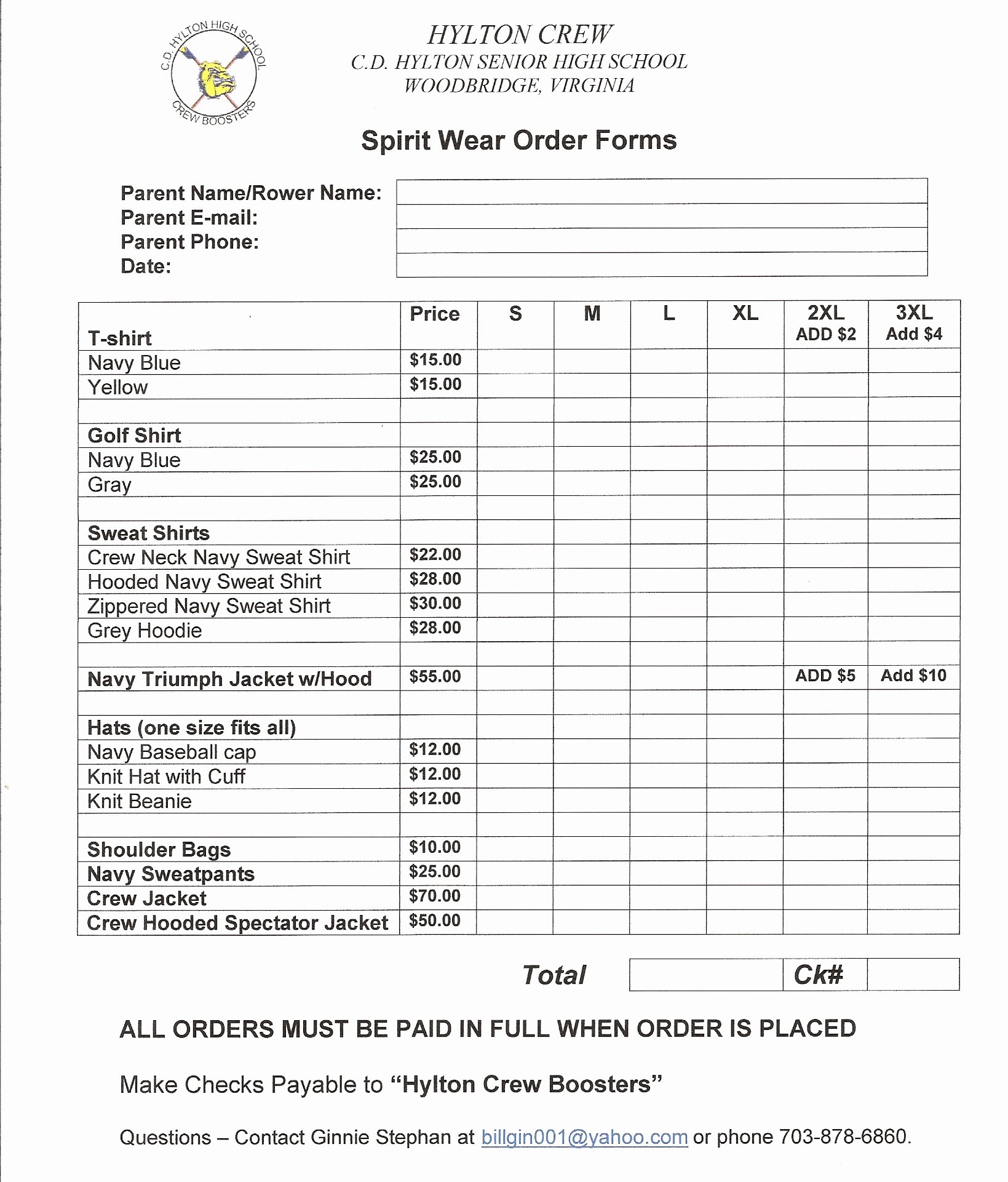 Clothing order form Template Excel Fresh T Shirt order form Template