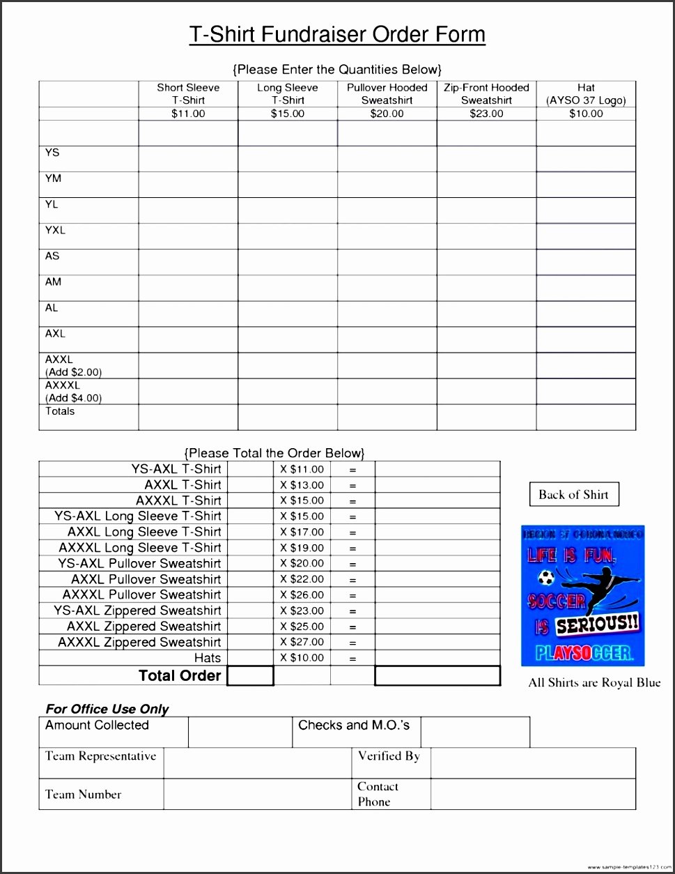 Clothing order form Template Excel Unique 9 Shirt order form Template Excel Sampletemplatess
