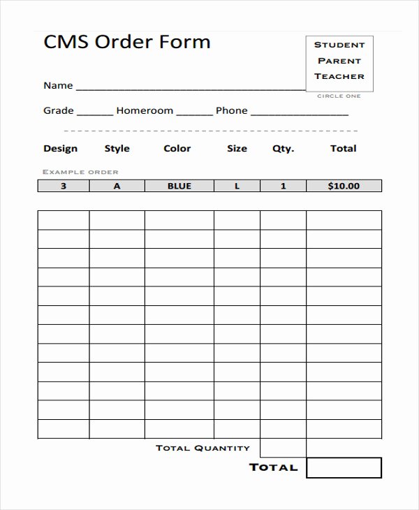 Clothing order form Template Free Best Of 9 Clothing order forms Free Samples Examples format
