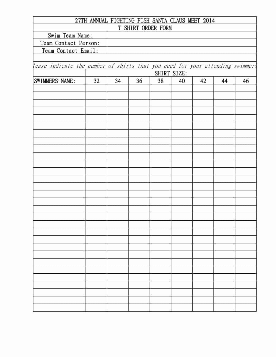 Clothing order form Template Free New 40 order form Templates [work order Change order More]