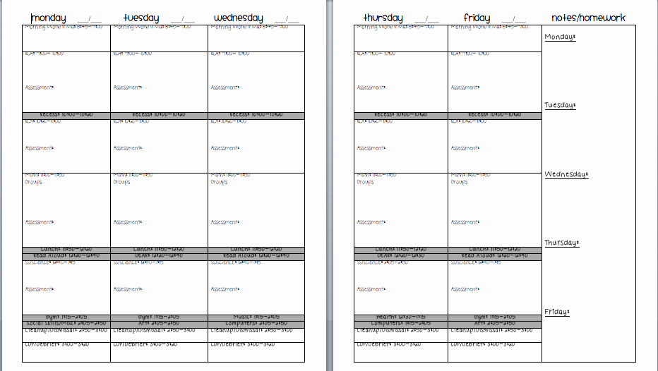 Co Teaching Planning Template Inspirational Ms Green Apple Classroom Diy