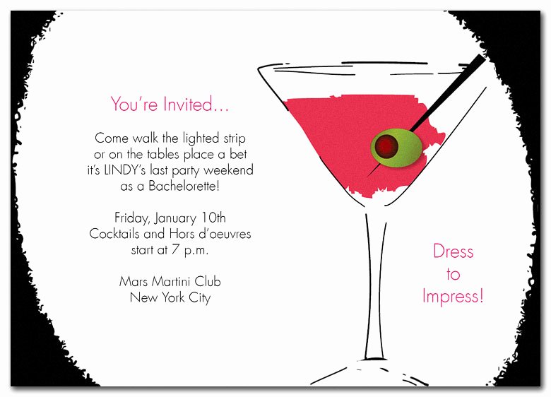 Cocktail Party Invitation Template Inspirational 25th Birthday Invitation Wording