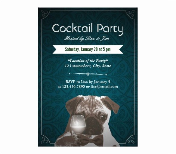 Cocktail Party Invitation Template Lovely 21 Stunning Cocktail Party Invitation Templates &amp; Designs