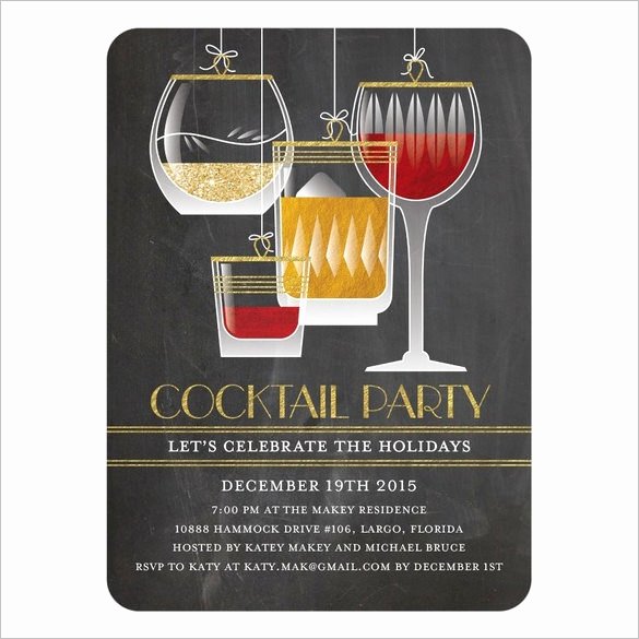 Cocktail Party Invitation Template Lovely 21 Stunning Cocktail Party Invitation Templates &amp; Designs