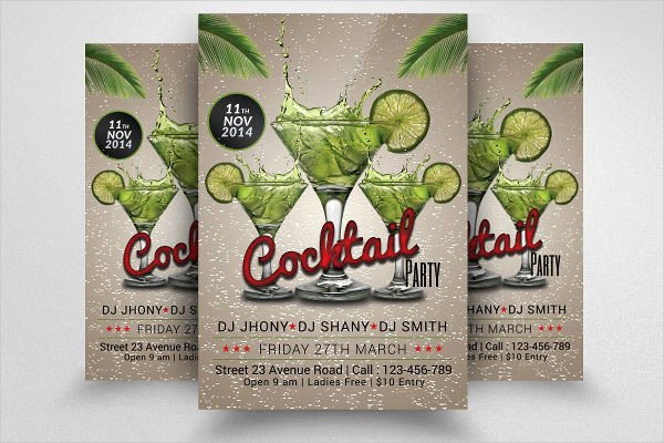 Cocktail Party Invitation Template Lovely 46 Printable Party Invitation Templates Psd Ai